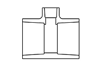 3" x 3" x 2" REDUCING TEE SxSxS PVC S80 (FS801338)