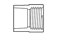 1/2" FEMALE ADAPTER PVC S40 (FSW35005)