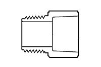 1/2" MALE ADAPTER PVC S40 (FSW36005)