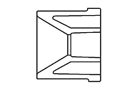 3/4x1/2 RED. BUSH. SxS PVC S40 (FSW37101)