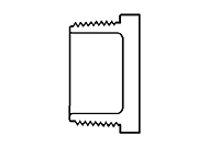 1/2" PLUG THREAD PVC S40 (FSW50005)