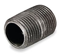 1/8" X CLOSE BLACK NIPPLE (NBK0100C)