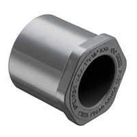 1 x 1/2 Inch (in) Polyvinyl Chloride (PVC) Schedule 80 Reducing Bushing (FS837130)