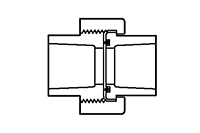 2-1/2" UNION SLIP PVC S80 (FS897025)