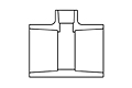 3" x 3" x 2" REDUCING TEE SxSxS PVC S80 (FS801338)