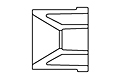 3/4x1/2 RED. BUSH. SxS PVC S40 (FSW37101)