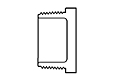 1/2" PLUG THREAD PVC S40 (FSW50005)