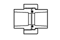 1/2" Union Slip PVC S40 (EPDM) (FSW97002)