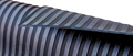 Black Wide-Ribbed Premium Rubber Floor Mats